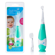 Детская электрическая щетка Brush-Baby BabySonic звуковая до 3-х лет бирюзовый