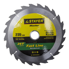 Пильный диск по дереву Stayer 3680-235-30-24