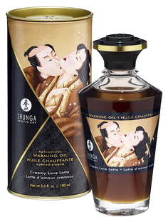 Массажное масло Shunga с ароматом сливочного латте 100 мл