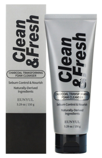 Пенка для умывания Eunyul Clean&Fresh Charcoal Transforming Foam Cleanser 150 г