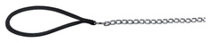 Поводок для собак TRIXIE, цепь с нейлоновой ручкой, черный, 0,2х110 см