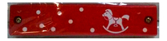 Губная гармошка игрушечная Mapacha Красная 20 см