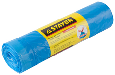 Мешки для мусора Stayer Comfort с завязками особопрочные голубые 120 л 10 шт