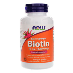 Витамин B7 NOW Sports Biotin 10000 120 капсул