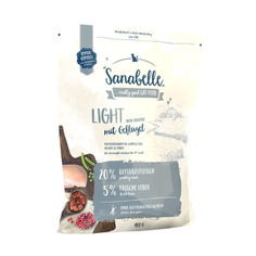 Сухой корм для кошек Sanabelle Light, низкокалорийный, домашняя птица, 0,4кг