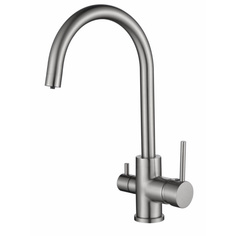 Смеситель для кухни Kaiser Merkur 26744-5 с подключением к фильтру Silver