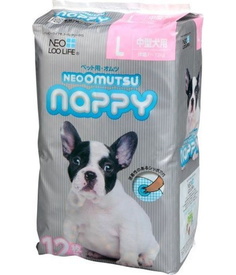 Подгузники для домашних животных Neo loo life Neoomutsu, размер L (7-12 кг), 12 штук