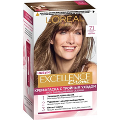 Крем-краска для волос LOreal Excellence стойкая тон 7.1 "Русый пепельный"