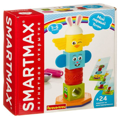 Магнитный конструктор Bondibon SmartMax Мой первый тотем, 8 деталей, 24 задания