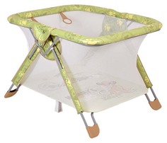 Манеж Polini kids Disney baby Comfort "Король Лев", зеленый