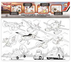 Коврик-раскраска защитный для стола Самолеты Дисней Десятое королевство