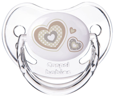 Пустышка Canpol Newborn baby симметричная силикон 0-6 мес. арт. 22/580 цвет белый