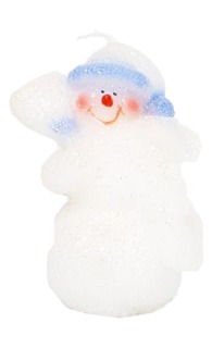 Свеча новогодняя Snowmen Е93244-GW 10 см в ассортименте