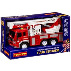 Инерционная машинка Bondibon "Парк техники. Пожарная машина"