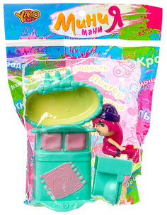 Игровой набор Yako Toys Мебели 3 Предмета С Куколкой Серия Минимания Арт.M7699.