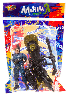 Набор игровой военный Yako Toys с полицейским собакой и оружием МиниМаниЯ M7595-1