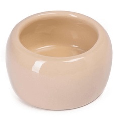Одинарная миска для грызунов Nobby, керамика, бежевая, 125 мл