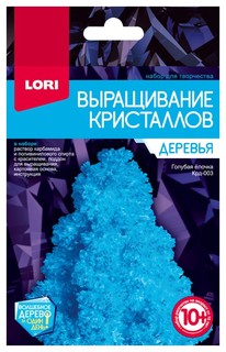 LORI Набор для выращивания кристаллов Деревья. Голубая ёлочка Крд-003