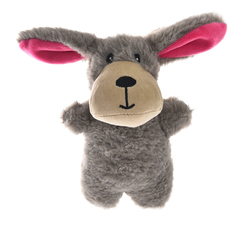 Мягкая игрушка для собак HOMEPET Щенок плюш с пищалкой, длина 15 см