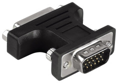 Переходник Hama DVI-VGA, M-F Black (H-34624)