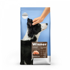 Сухой корм для собак Winner Adult, для средних пород, курица, 10кг