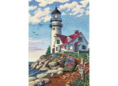 Набор для вышивания Dimensions Маяк на скалистом мысе