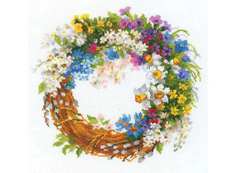 Набор для вышивания РИОЛИС Венок с черемухой