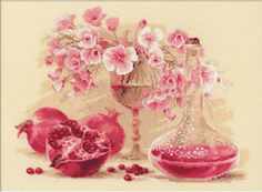 Набор для вышивания РИОЛИС Розовый гранат,137174