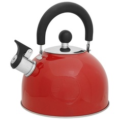 Чайник для плиты MALLONY MAL-039-R, нержавеющая сталь, красный