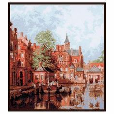 Набор для вышивания Палитра Дордрехт, городской пейзаж