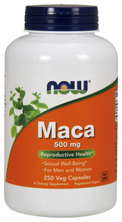 Бустер тестостерона NOW Maca 500 мг 250 капсул