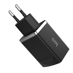 Сетевое зарядное устройство Hoco C42A, 1xUSB, 3 A, black