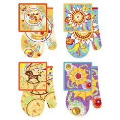 Прихватка с рукавицей "Широкая Масленица", набор из 2-х предметов МультиДом