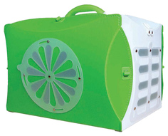 Переноска для домашнего питомца UP! Зеленая, 43 х 26 х 30 см