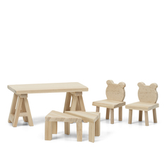 Набор деревянной мебели для домика Lundby Стол и стулья LB_60906400