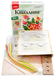 Поделка LORI Квиллинг Панно Пышные Цветы КВЛ-011