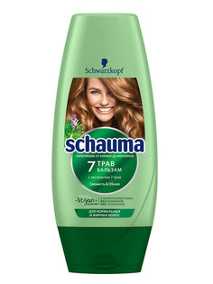 Бальзам Schauma 7 Трав, для нормальных и жирных волос, свежесть и объём, 200 мл