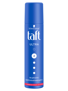 Лак для укладки волос Taft Ultra сверхсильная фиксация 4, 75 мл