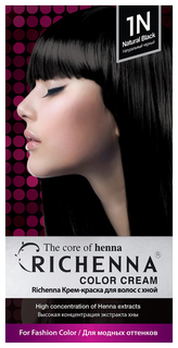 Краска для волос RICHENNA Color Cream 1N Natural Black