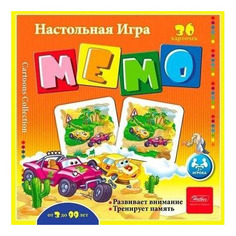 Семейная настольная игра Hatber Мемо 36 карточек Авторалли 36ИнМ_11093