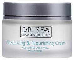 Крем для лица Dr.Sea Moisturizing Nourishing Cream - Avacado & Aloe 50мл