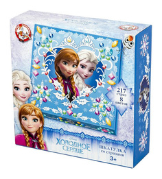 Набор для творчества Десятое королевство шкатулка со стразами холодное сердце 1989