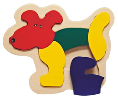 Пазл Wooden Toys собака 5 деталей