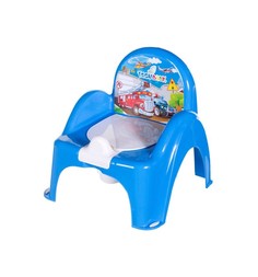 ТЕГА, ГОРШОК-стульчик "Машины", синий Tega Baby