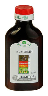 Шампунь Mirrolla Луковый с экстрактом красного перца 150 мл