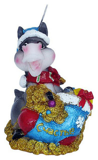Свеча новогодняя Snowmen Е94114-GW 11,1 см в ассортименте
