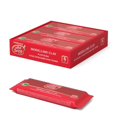 Классический пластилин ErichKrause Artberry с Алоэ Вера 150г красный