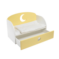Диван-кровать для кукол PAREMO Луна, цвет желтый