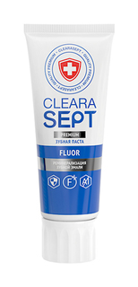 Зубная паста ClearaSept Fluor «Реминерализация зубной эмали» 75 мл