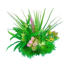 Искусственное растение для аквариума Prime M621, композиция из пластиковых растений, 15см P.R.I.M.E.